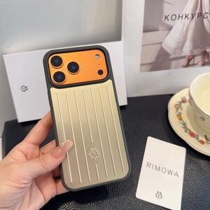 RIMOWA Metallic Gold and Vibrant Orange Phone Case